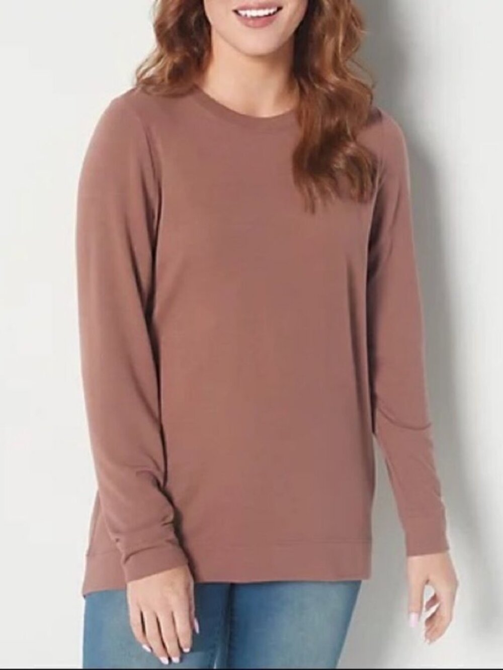 Denim & Co. Comfort Zone Soft French Terry Sweatshirt